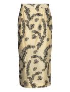 Evanna - Floral Jacquard Polvipituinen Hame Cream Day Birger Et Mikkel...