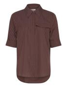 Majken Tops Shirts Short-sleeved Brown Baum Und Pferdgarten