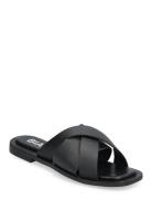 Biajudy Slide Smooth Leather Matalapohjaiset Sandaalit Black Bianco