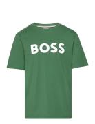 Short Sleeves Tee-Shirt Tops T-shirts Short-sleeved Green BOSS