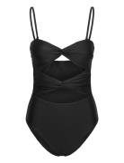 Cutout Twist Swimsuit Uimapuku Uima-asut Black Gina Tricot