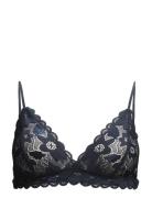 Marilyn Bra 6356 Lingerie Bras & Tops Soft Bras Bralette Blue Samsøe S...