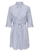 Onlsarah Ls Shirt Dress Wvn Lyhyt Mekko Blue ONLY