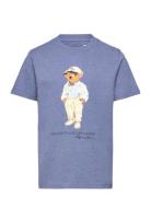 26/1 Jersey-Ss Cn-Kn-Tsh Tops T-shirts Short-sleeved Blue Ralph Lauren...