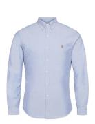 Slim Fit Oxford Shirt Tops Shirts Business Blue Polo Ralph Lauren