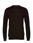 Margrate Tops Knitwear Round Necks Brown Matinique