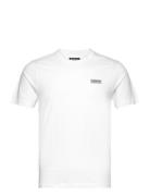 B.intl Small Logo Tee Designers T-shirts Short-sleeved White Barbour