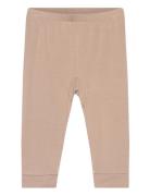 Leggings - Bamboo Bottoms Leggings Beige Minymo