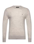 Mode Merino Crew Tops Knitwear Round Necks Grey AllSaints