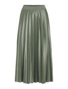 Vinitban Midi Skirt - Noos Polvipituinen Hame Khaki Green Vila