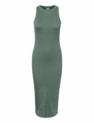 Vmlavender Sl O-Neck Calf Dress Vma Noos Polvipituinen Mekko Green Ver...