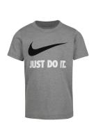 Nike Swoosh Just Do It Tee Sport T-shirts Short-sleeved Grey Nike