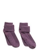 Baby Rib Sock W. Abs Jarrusukat Purple Minymo