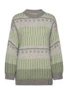 Ethno Unisex Sweater Tops Knitwear Jumpers Green The Knotty S