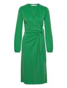 Catjaiw Wrap Dress Polvipituinen Mekko Green InWear