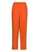 Vikamma Hw Pant Bottoms Trousers Straight Leg Orange Vila