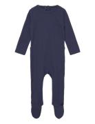 Rib Jersey Full Body W. Back Opening Pitkähihainen Body Navy Copenhage...