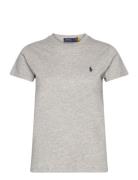 40/1 Cotton Jersey-Ssl-Tsh Tops T-shirts & Tops Short-sleeved Grey Pol...