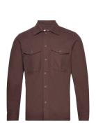 Jjeeddie Overshirt Ls Noos Tops Overshirts Brown Jack & J S