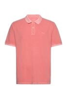 Sunfaded Pique Ss Rugger Tops Polos Short-sleeved Pink GANT