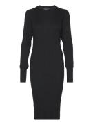 Srnoa Dress Knit Polvipituinen Mekko Black Soft Rebels