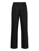 Linen Trousers Bottoms Trousers Wide Leg Black Gina Tricot