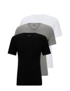 Tshirtvn 3P Classic Tops T-shirts Short-sleeved Black BOSS