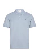 Reg Shield Ss Pique Polo Tops Polos Short-sleeved Blue GANT