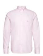 Reg Poplin Stripe Shirt Tops Shirts Casual Pink GANT