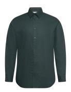 Slhslimsoho-Aop Mix Shirt Ls B Tops Shirts Casual Khaki Green Selected...