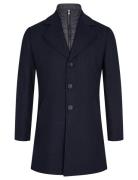 Bs Portmore Slim Fit Coat Villakangastakki Pitkä Takki Navy Bruun & St...