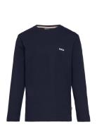 Long Sleeve T-Shirt Tops T-shirts Long-sleeved T-shirts Navy BOSS