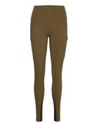 Ane High Waist Tights Sport Running-training Tights Khaki Green Kari T...