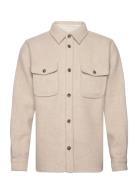 Lennon Bouclé Overshirt Tops Overshirts Cream Les Deux