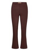 Sc-Lilly Bottoms Trousers Flared Brown Soyaconcept