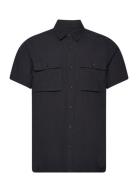 Hco. Guys Wovens Tops Shirts Short-sleeved Black Hollister