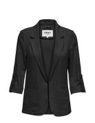 Onlcaro 3/4 Unlined Blazer Cc Tlr Blazers Single Breasted Blazers Blac...