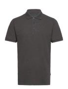 Albert Ss Organic Recycle Tops Polos Short-sleeved Grey Kronstadt