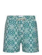 Stan Aop Swim Shorts 2.0 Uimashortsit Green Les Deux