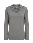 Sc-Marica Tops T-shirts & Tops Long-sleeved Grey Soyaconcept