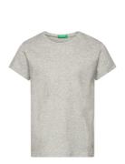 T-Shirt Tops T-shirts Short-sleeved Grey United Colors Of Benetton