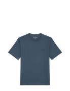 T-Shirts Short Sleeve Tops T-shirts Short-sleeved Blue Marc O'Polo