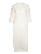 Crbellis Caftan Dress Polvipituinen Mekko White Cream