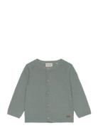 Cardigan Knit Tops Knitwear Cardigans Green Minymo