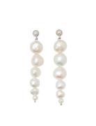 Drop Pearl Earrings Korvakoru Korut Silver Blue Billie