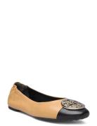 Claire Cap-Toe Ballet Ballerinat Beige Tory Burch