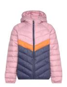 Jacket W. Hood - Quilted Toppatakki Pink Color Kids