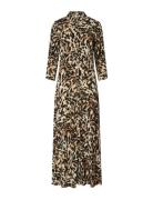 Yassavanna Long Shirt Dress S. Noos Maksimekko Juhlamekko Black YAS