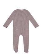 Striped Jersey Full Body W. Back Opening Pitkähihainen Body Blue Copen...