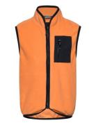 Fleece Waistcoat Toppaliivi Orange Color Kids